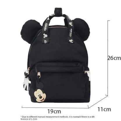 New Disney  Mickey Canvas Bag Women's Versatile Casual Shoulder Bag Commuter Handbag Large Capacity Multifunctional Mommy Bag