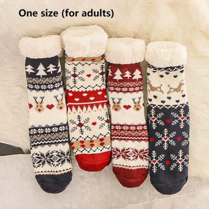 Christmas socks non-slip plush