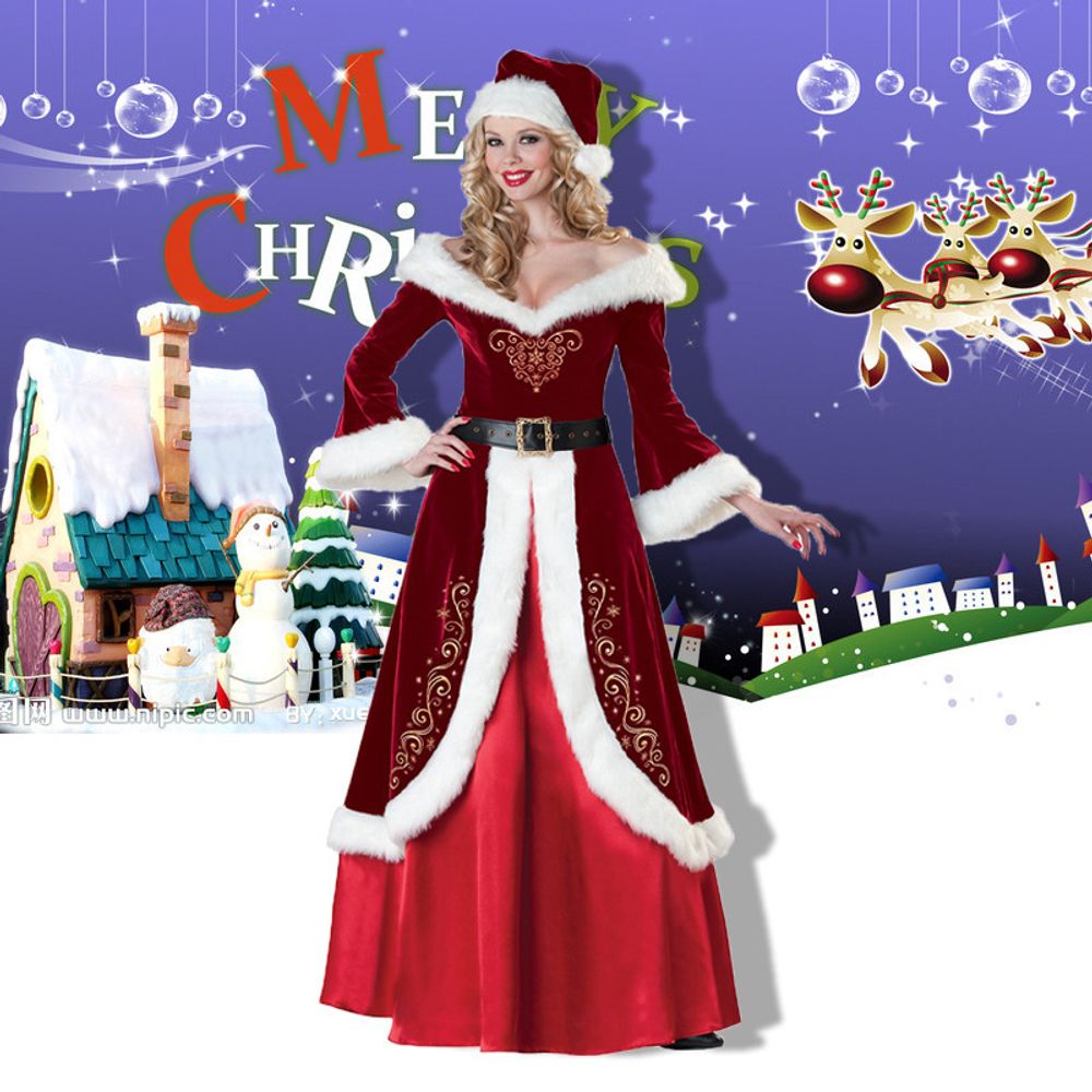 Couples Christmas Santa Claus & Mrs Santa outfits Up to 5XL Plus Size