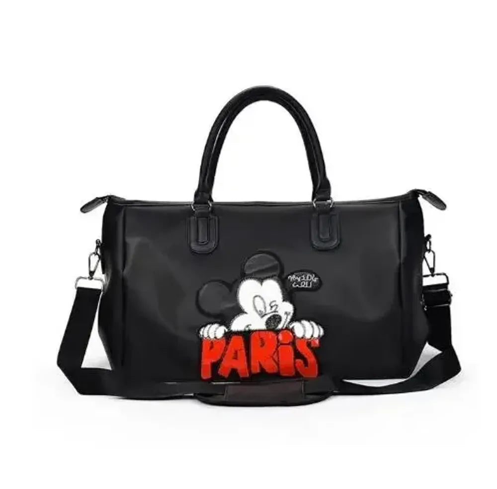 Disney Mickey Ladies Travel Bag Large Capacity Cute Fashion Luggage Bag Oxford Cloth High Quality Women's Handbag