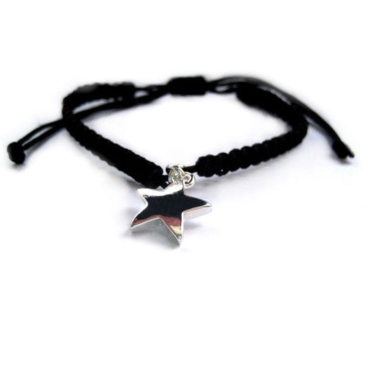 Silver Star Charm Friendship Bracelet