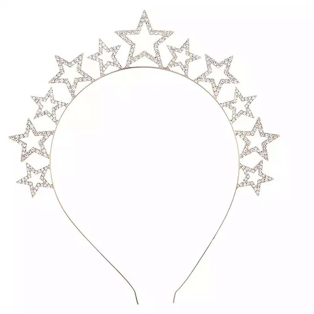 New Year Headdress Christmas Gift Female Jewelry Merry Christmas Headband Korean Style Hair Hoop Rhinestone Crown