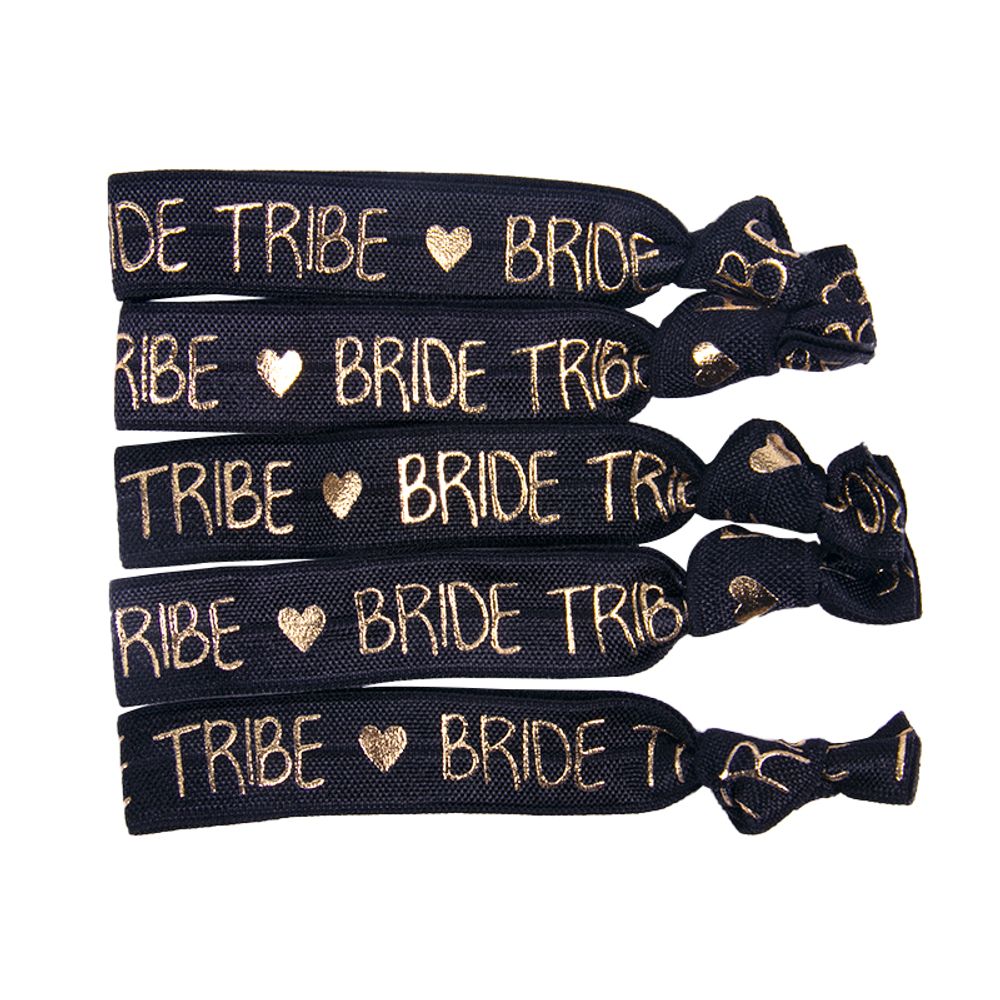 6/11pcs Team Bride Bracelets Bachelorette Party Favors Wristbands Bracelets Bride Tribe Hair Ties Bachelorette Party Supplies