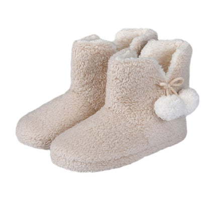 TEDDY BOOT SLIPPERS S NAT