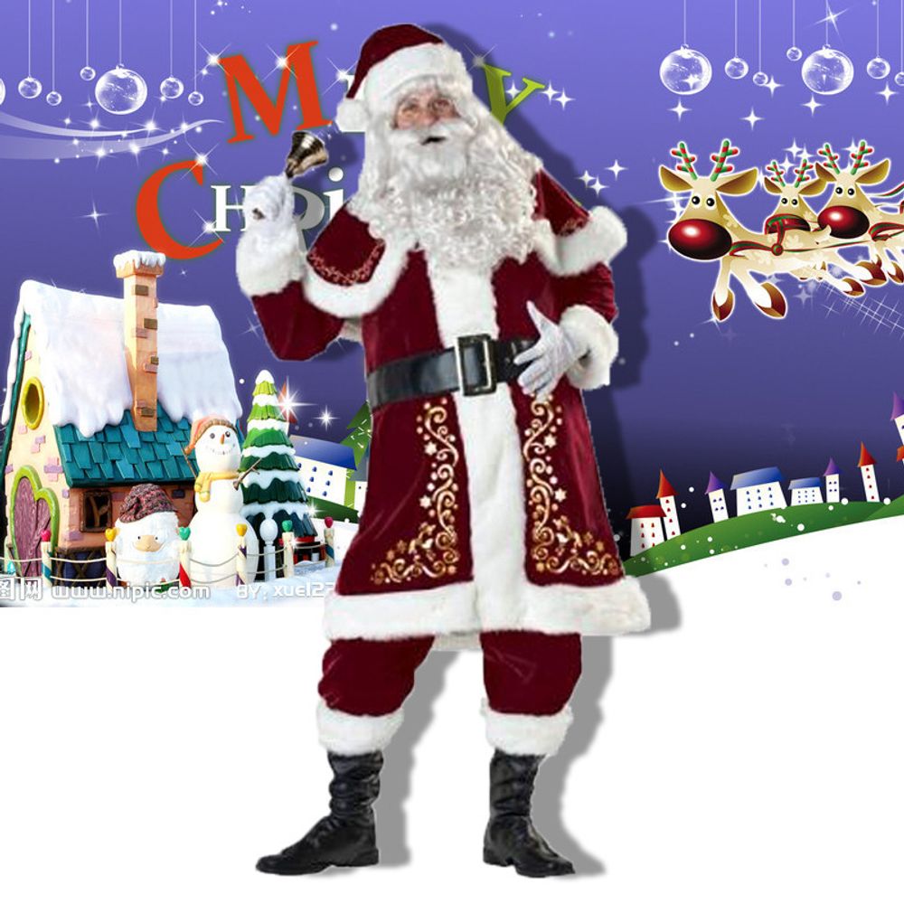 Couples Christmas Santa Claus & Mrs Santa outfits Up to 5XL Plus Size