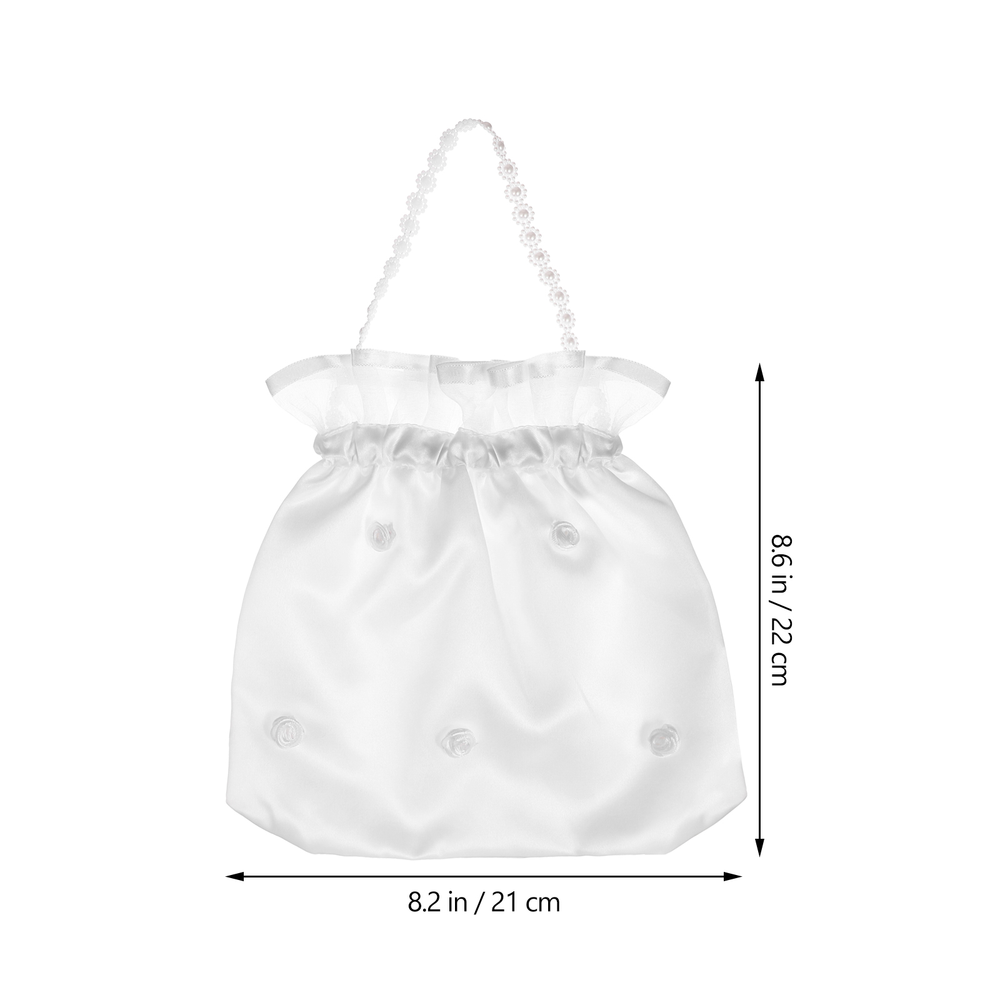 Drawstring Bags Wedding Bride Handbag Gift Bridal Candy Transparent Purses Women First communion girls