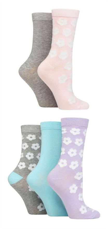 5PK - Wildfeet Jacquard Crew Socks