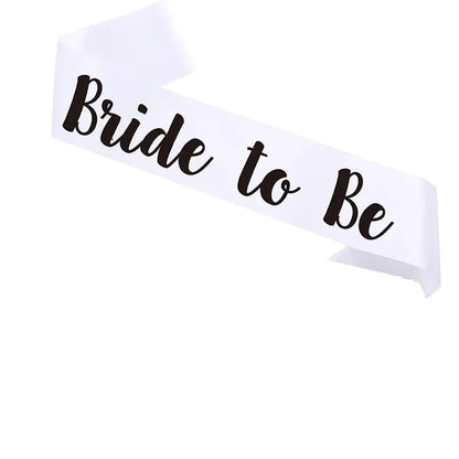 Groom Bride to Be Sash Bridal Shower Bachelor Bachelorette Party Wedding Engagement Just Married decoration Newlywed couple Gift