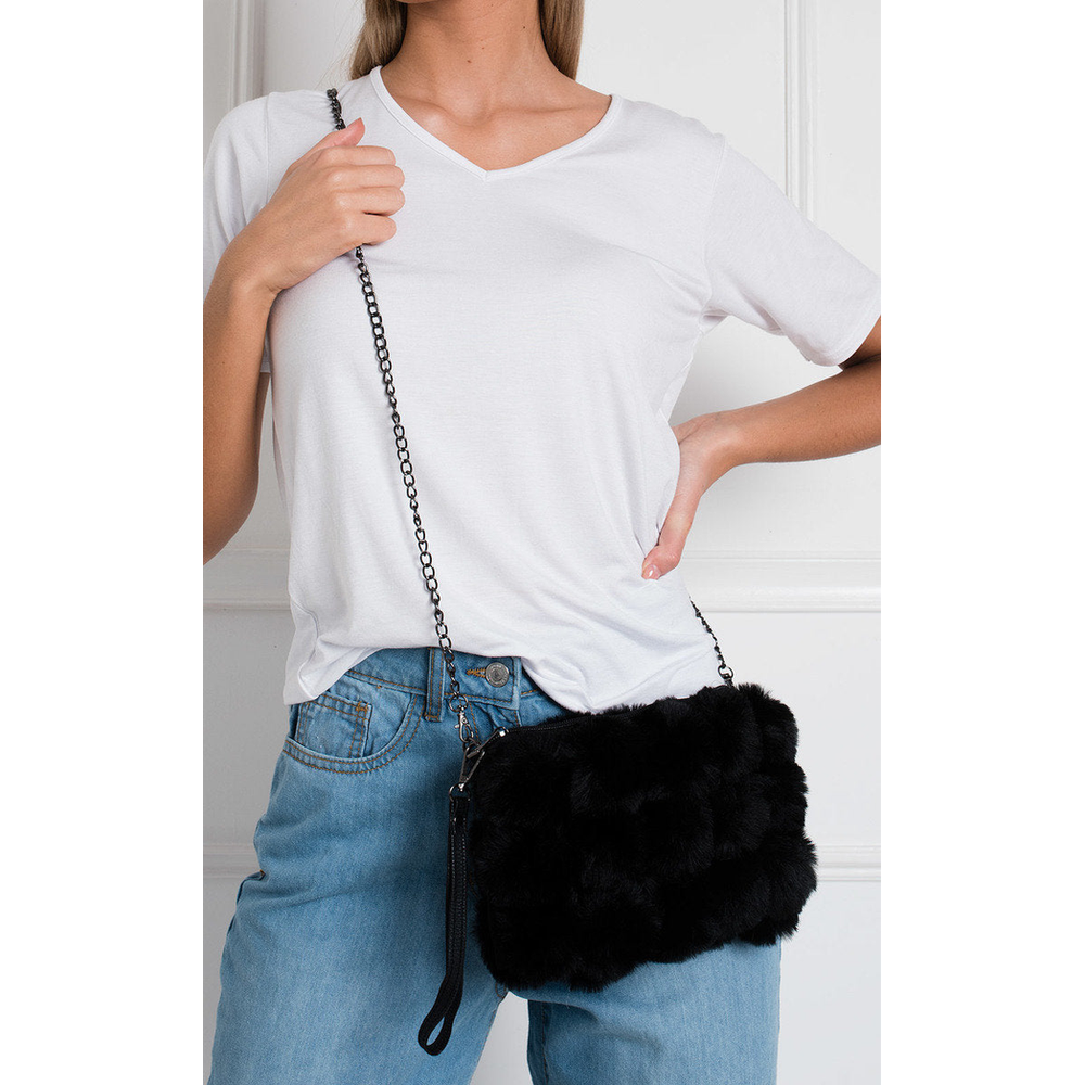 Cross Body Pom Pom Handbag