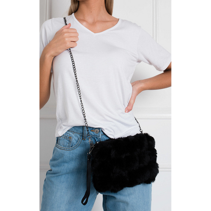 Cross Body Pom Pom Handbag