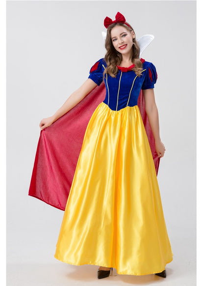 Sexy Adult Anime Snow White Princess Fancy Dress Halloween Christmas Carnival Party Cartoon Fairy Tale Queen Cosplay Costume