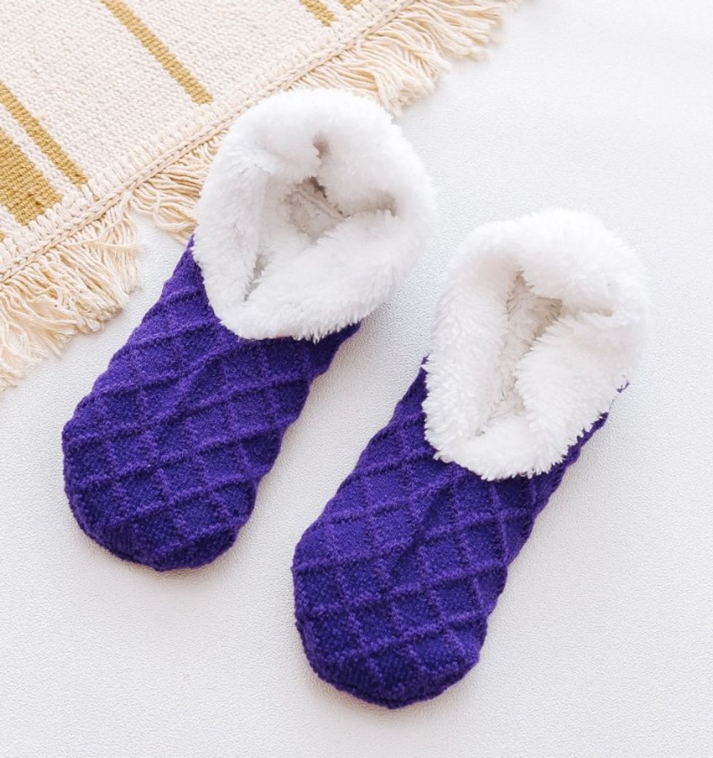 Winter Home Slippers Women Floor Shoes Indoor Socks Shoes Warm Woolen Ladies Plush Soft Comfortable Winter Slippers Pantoffels