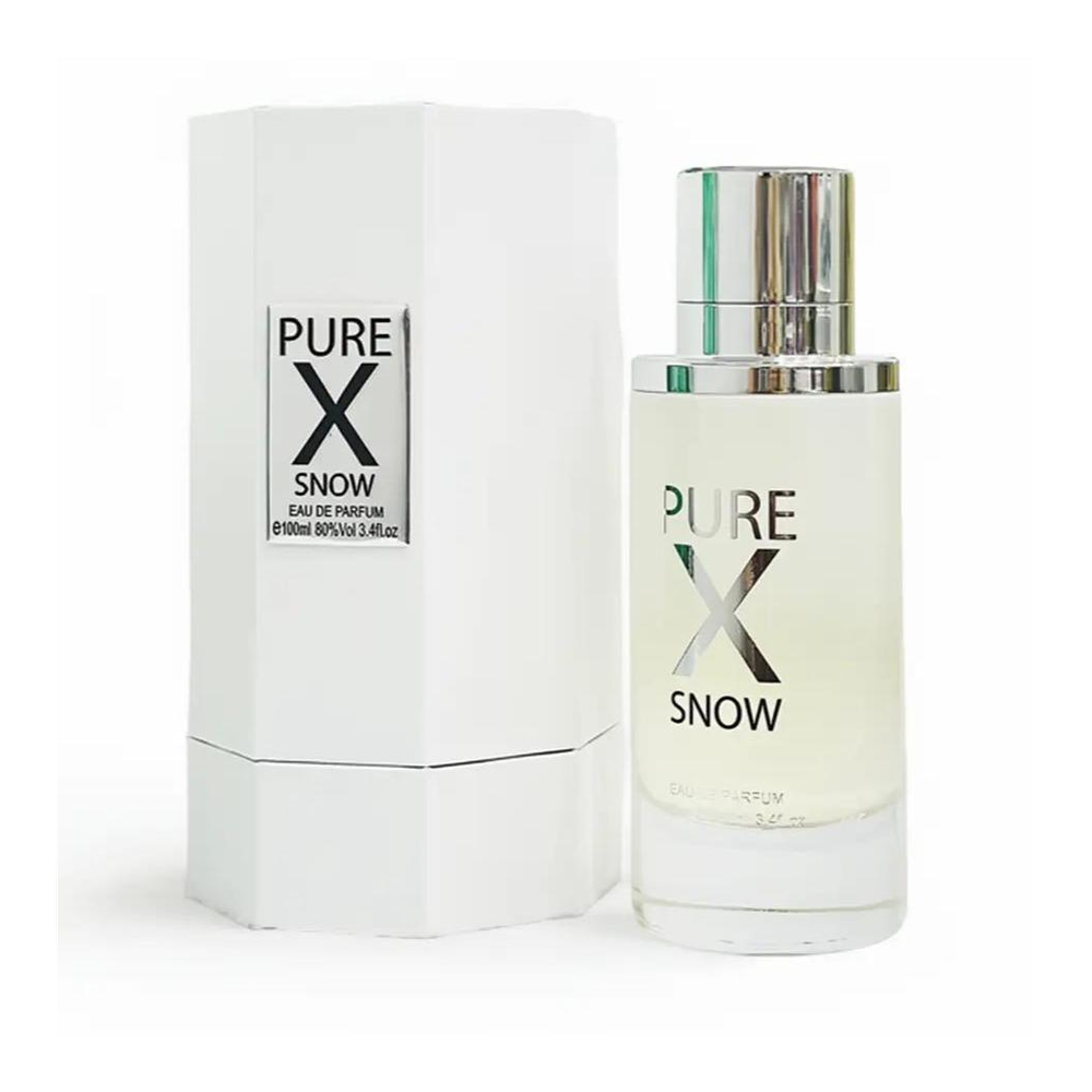 Pure X Snow Eau De Parfum Spray 100ml - Unisex Perfume with Grapefruit Notes