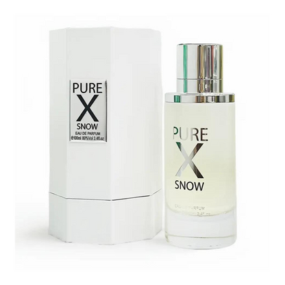 Pure X Snow Eau De Parfum Spray 100ml - Unisex Perfume with Grapefruit Notes