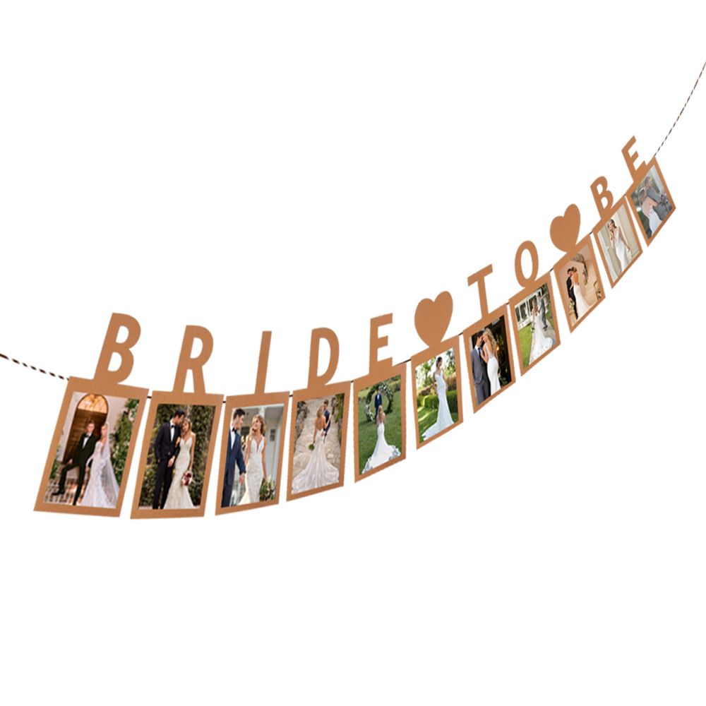 1set Bride to be Photo banner Garland flags for Bachelorette Party Hen Party Bridal Shower Engagement Party Wedding Shower