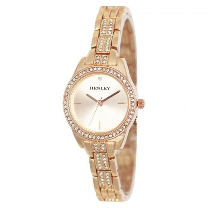 Henley Ladies Dress Bling Dial & Bracelet Watch H07325 Available Multiple Colour