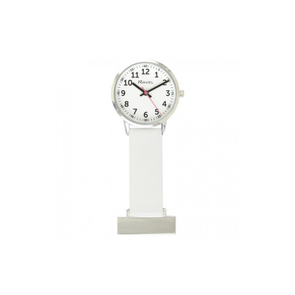 Ravel White Silicone Nurses Fob Watch R1107.4