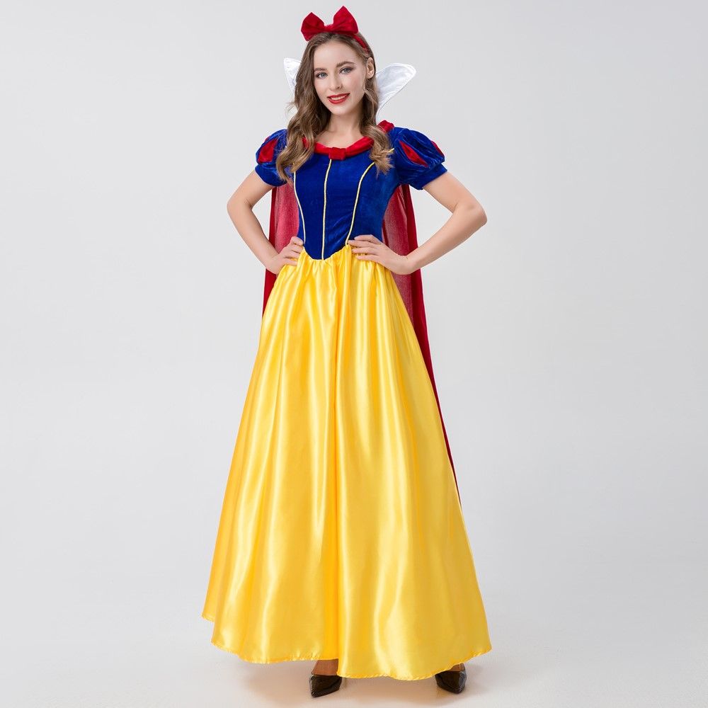 Sexy Adult Anime Snow White Princess Fancy Dress Halloween Christmas Carnival Party Cartoon Fairy Tale Queen Cosplay Costume