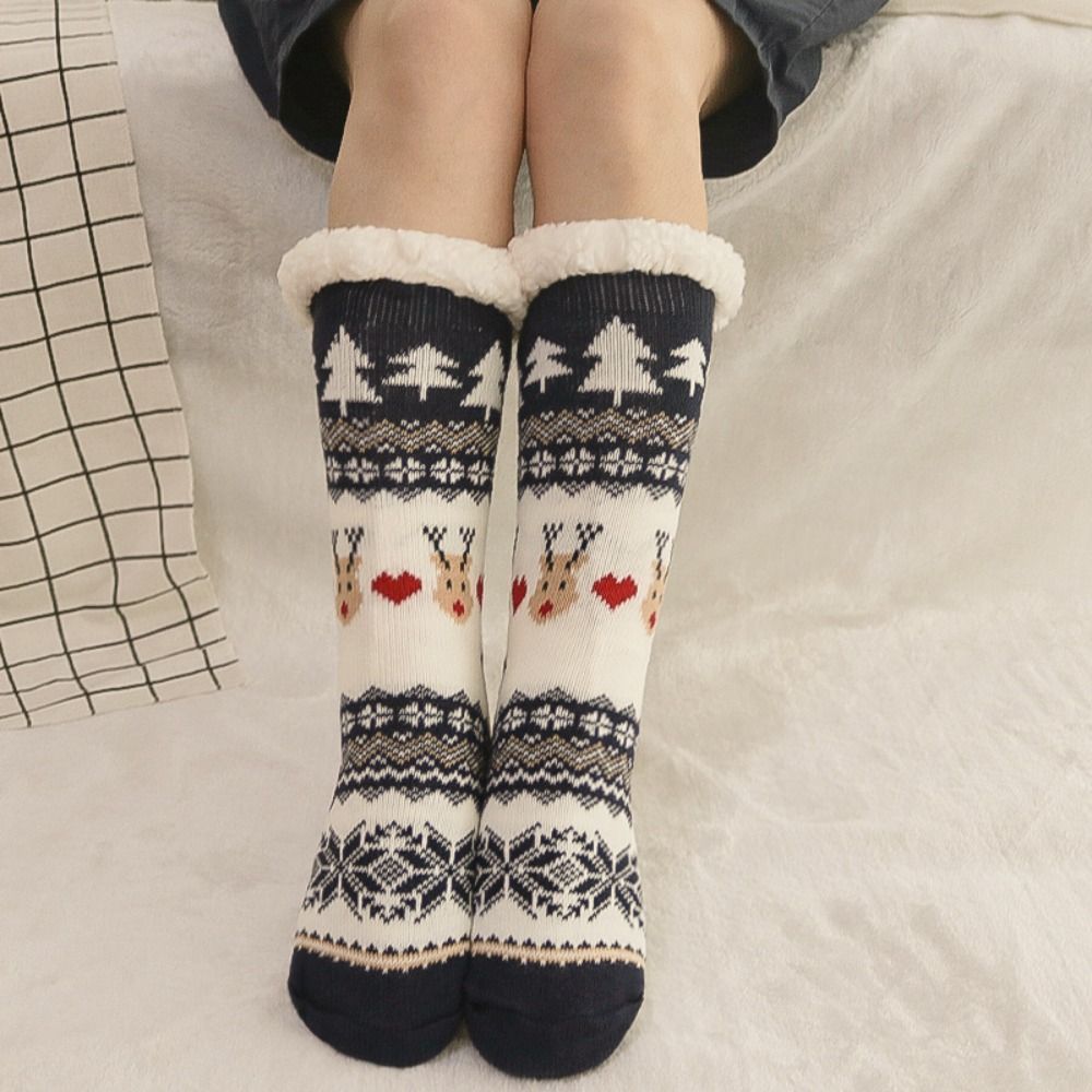 Christmas socks non-slip plush