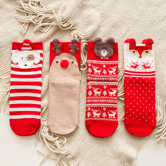 Christmas Socks Women's pack of 4