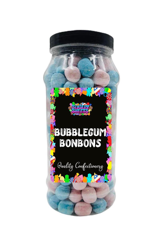 Bubblegum Flavour BonBons Retro Sweets Bon Bons Gift Jar