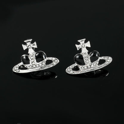 Disney Alice in Wonderland the Red Queen Earrings Sparkling Earrings Multicolor Jewelry for Women Jewellery Birthday Gifts