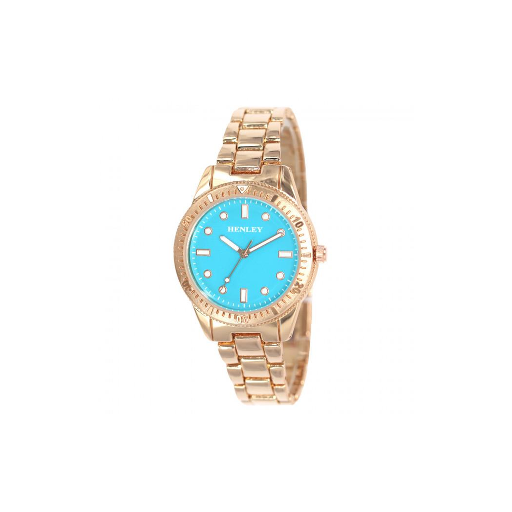 Henleys Ladies The Candy Rose Bracelet Watch Turq - H07318.6