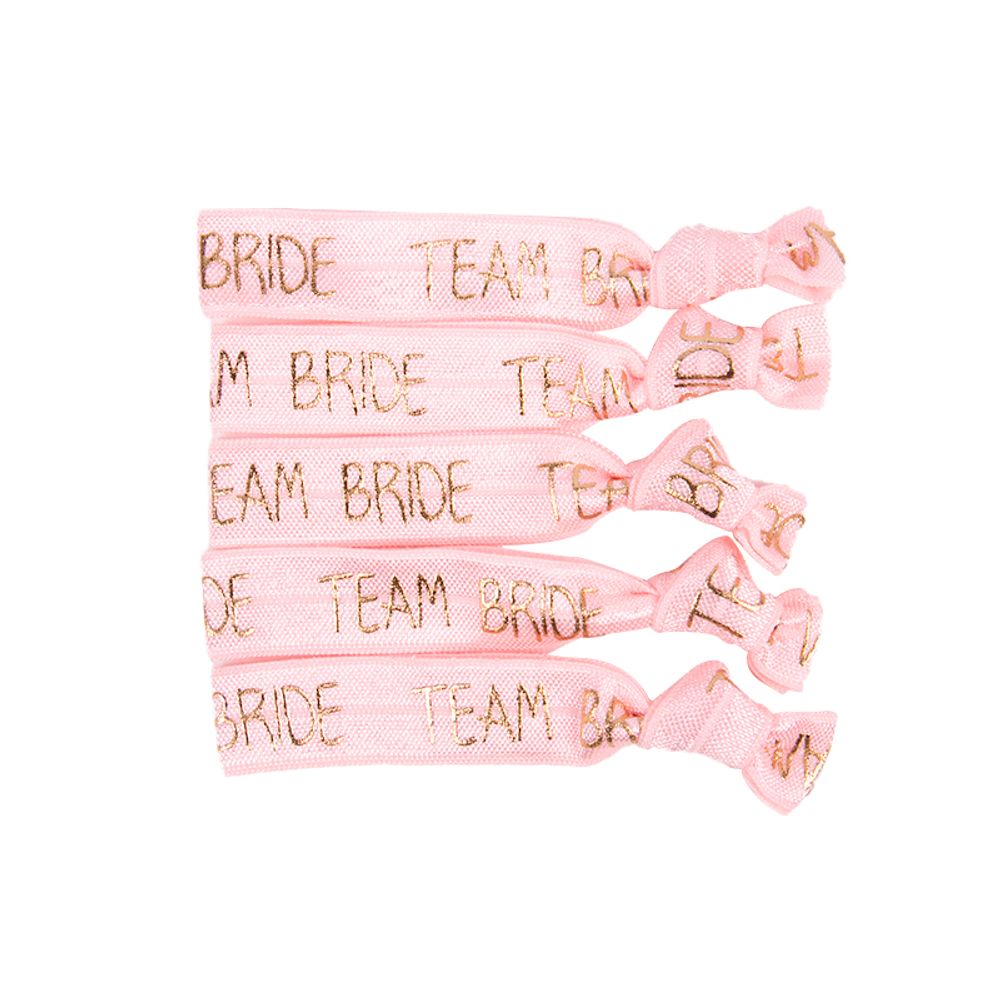 6/11pcs Team Bride Bracelets Bachelorette Party Favors Wristbands Bracelets Bride Tribe Hair Ties Bachelorette Party Supplies