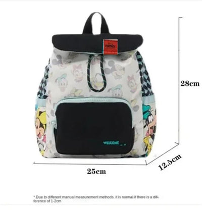 New Disney  Mickey Canvas Bag Women's Versatile Casual Shoulder Bag Commuter Handbag Large Capacity Multifunctional Mommy Bag