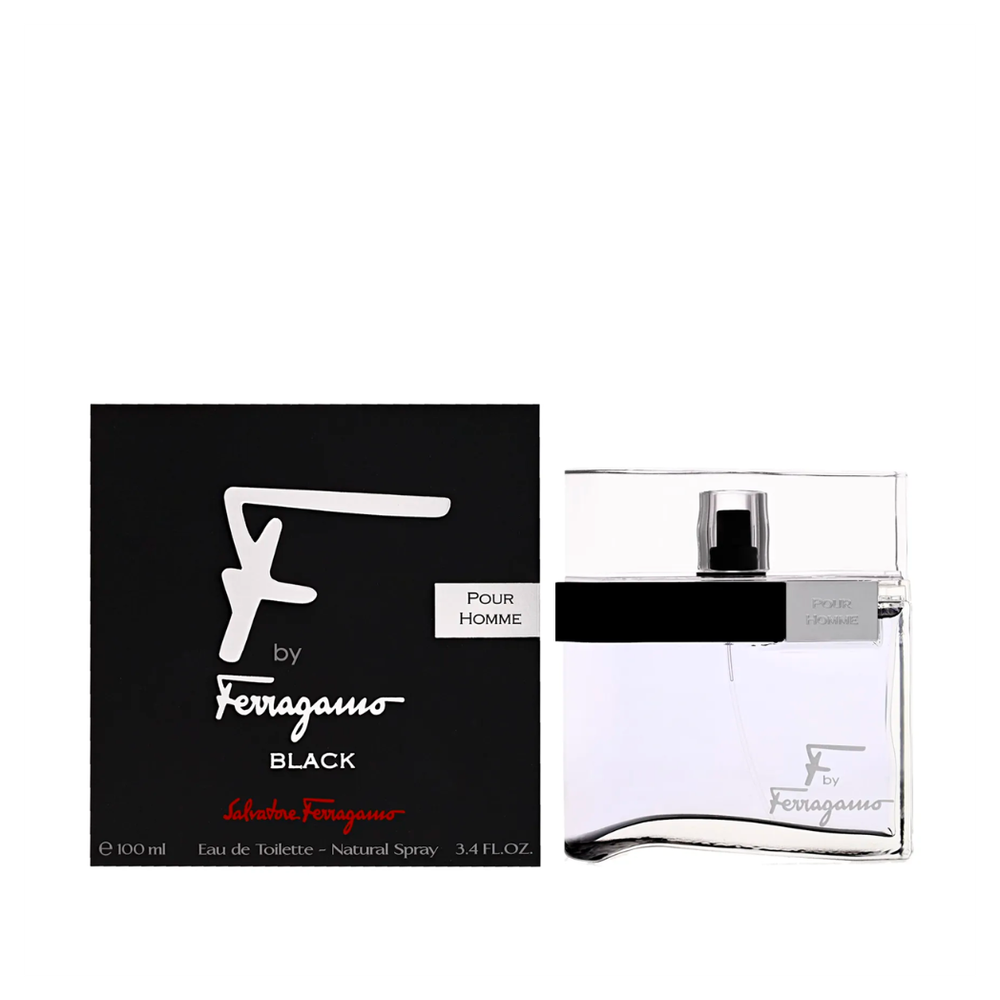 Salvatore Ferragamo F By Ferragamo Black Pour Homme Eau de Toilette Spray 100ml