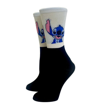 Women's socks 5 Pairs Cartoon Stitch cotton comfortable Size 35-40