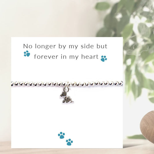 No Longer By My Side - Dog Bracelet on Message Card