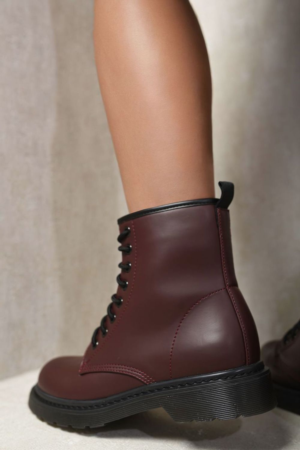 Lace-Up Platform Ankle Boots