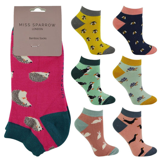 Miss Sparrow - Ladies Bamboo Trainer Socks