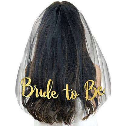 Wedding Decorations Bachelorette Party Supplies Veil Team Bride To Be Gilded Veil Hen Party Accessories Supplies Bridal Shower