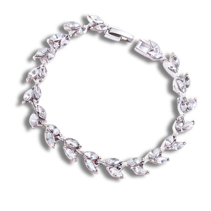 Diamante Leaf Bracelet