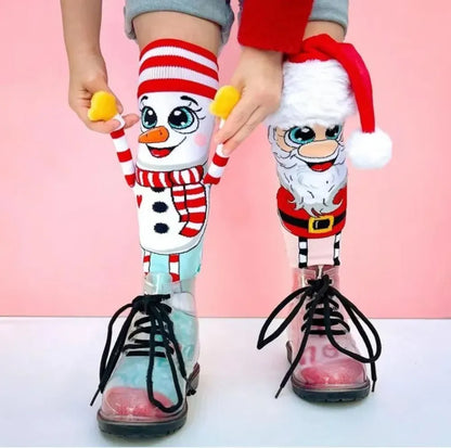 Christmas socks and Christmas hat