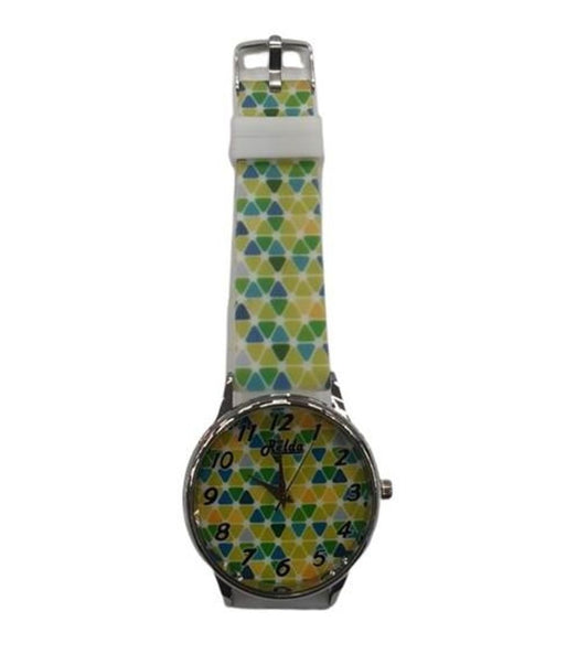 Relda Ladies Analogue Green Silicone Strap Watch REL96