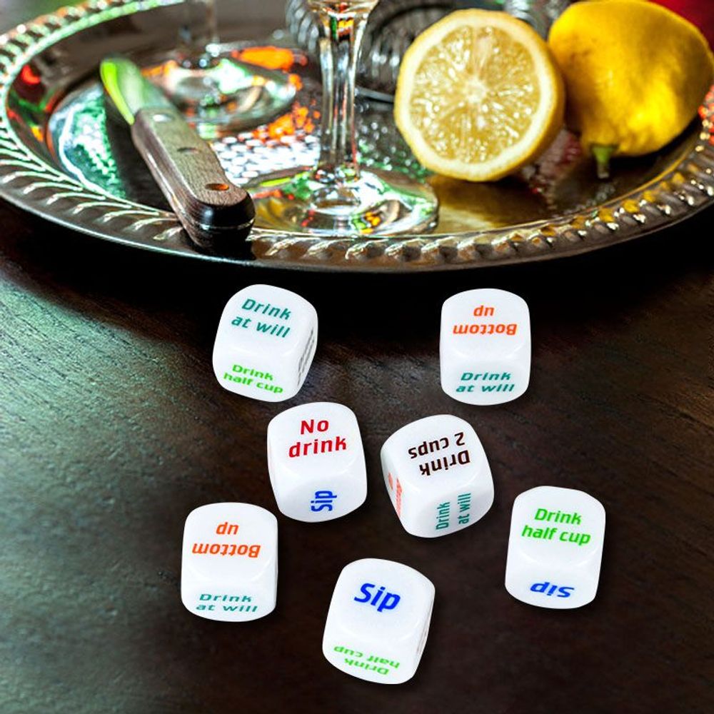 2pcs Bachelorette Party Funny Drinking Sip Dice Roll Decider Die Game Bride To Be Hen Night Party Wedding Bridal Shower Decor