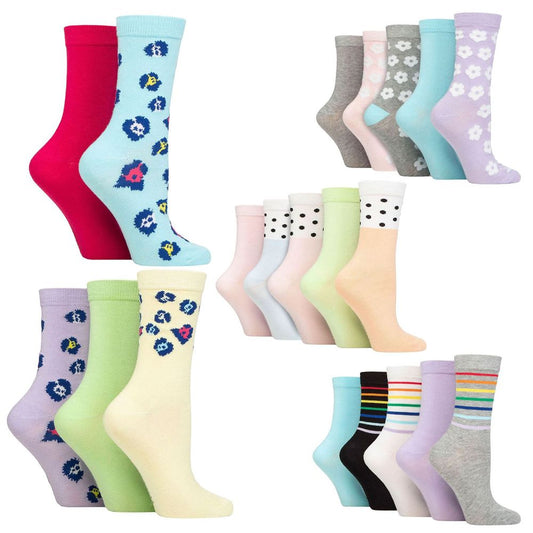 5PK - Wildfeet Jacquard Crew Socks