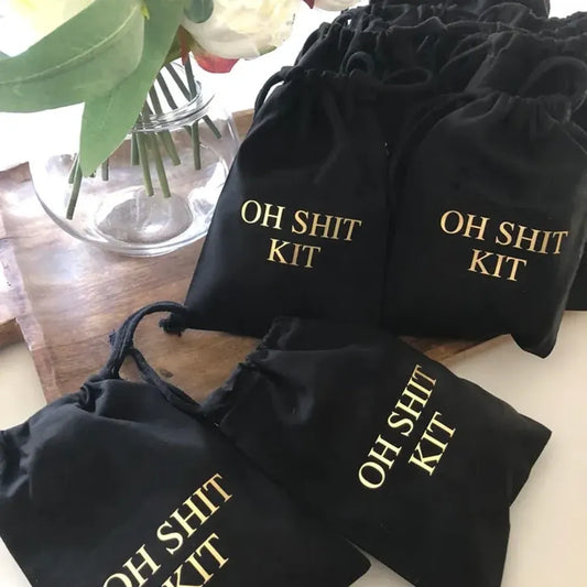 5pcs oh shit Hangover Kit Bags Bachelorette hen Party bridal shower bride to be wedding day birthday decoration Bridesmaid Gift