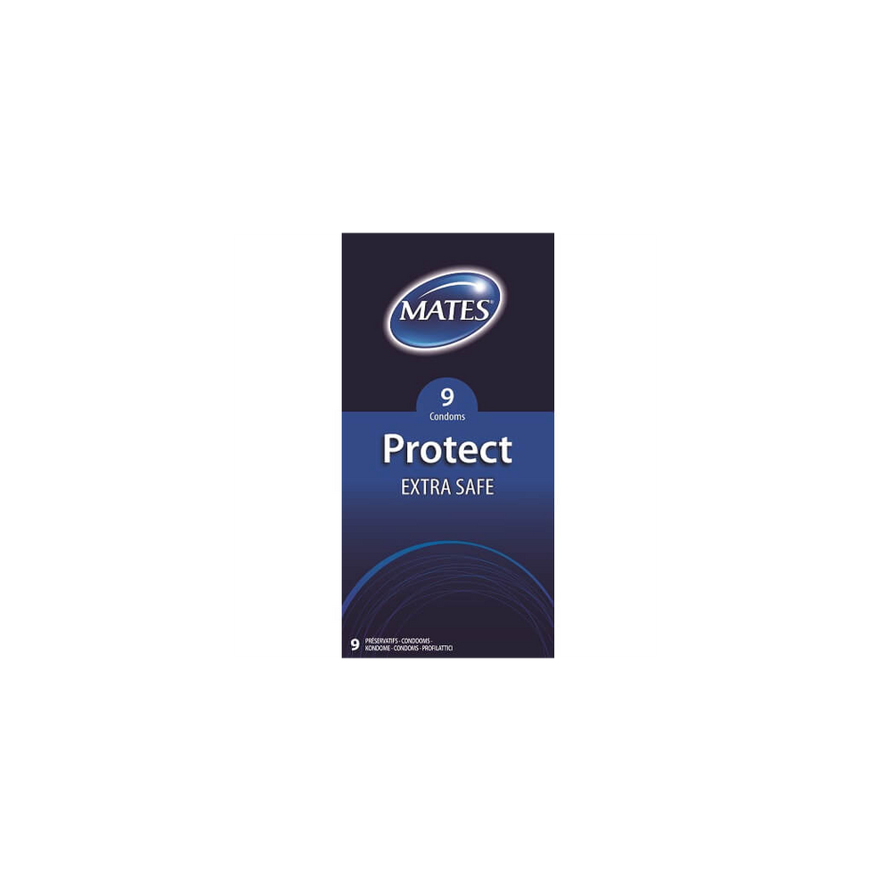 Mates Protect Extra Safe Condoms 9 Pack