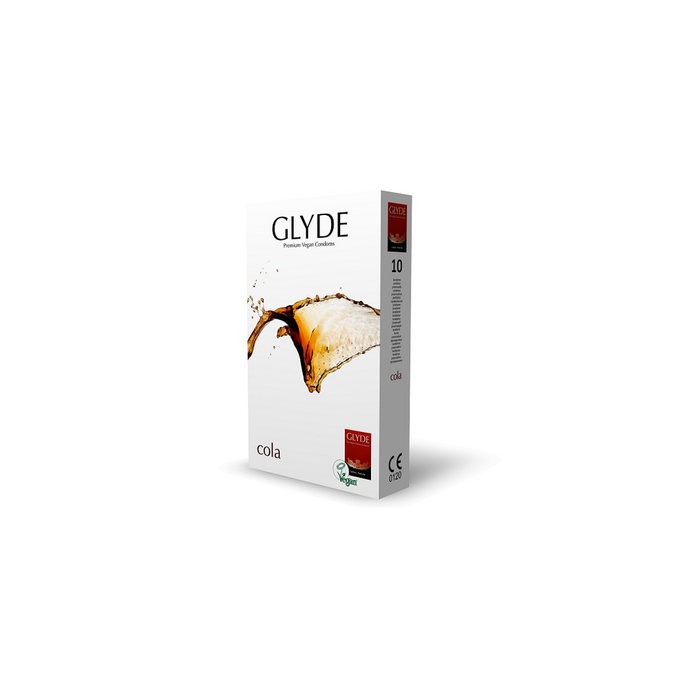 Glyde Ultra Cola Flavour Vegan Condoms 10 Pack