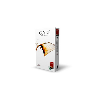 Glyde Ultra Cola Flavour Vegan Condoms 10 Pack