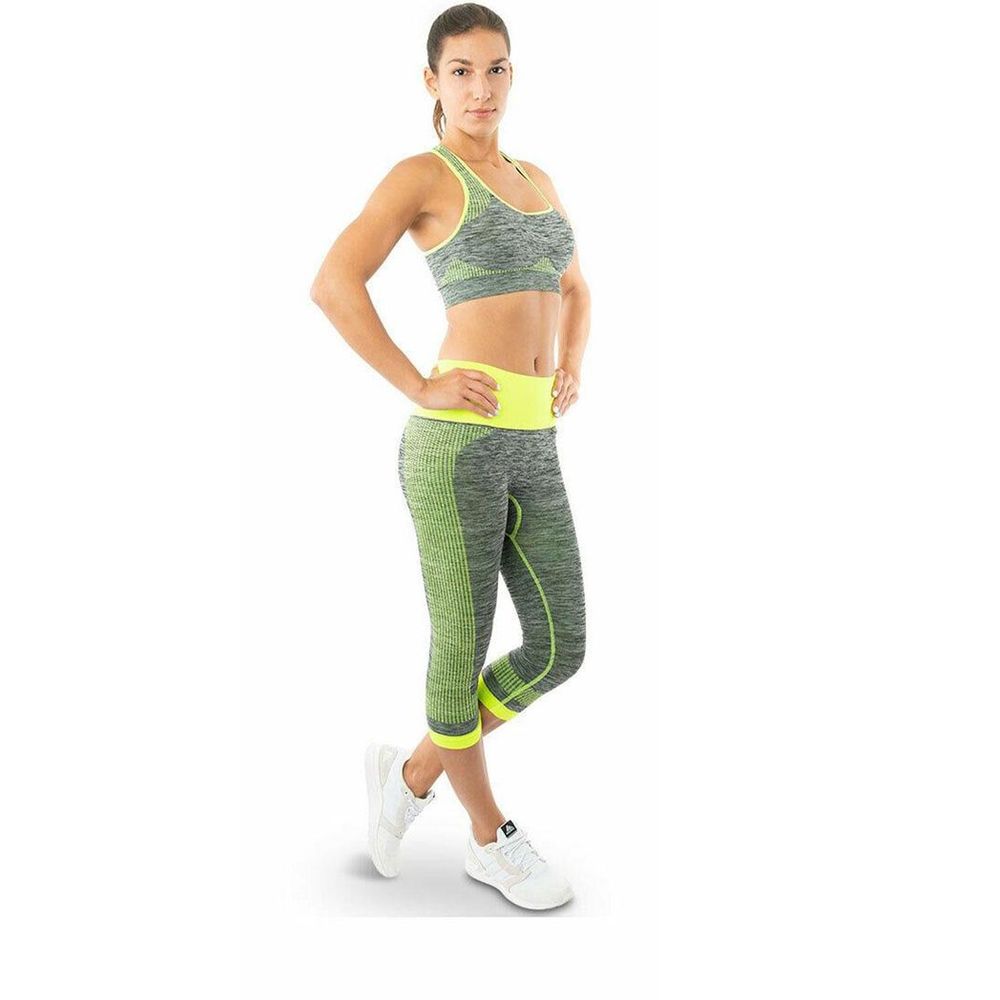 Aquarius Fitness Women Yoga Sportswear Set Green Small