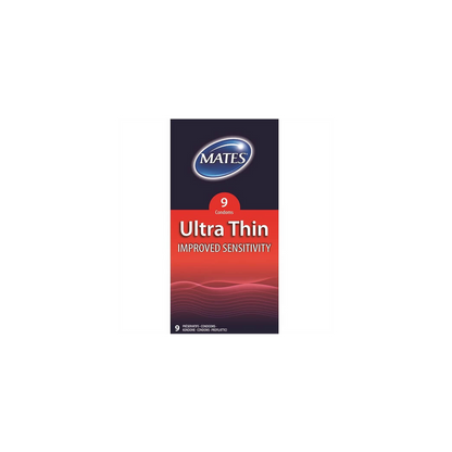 Mates Ultra Thin Condoms 9 Pack