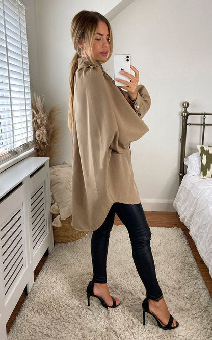 Oversized High Neck Shirt