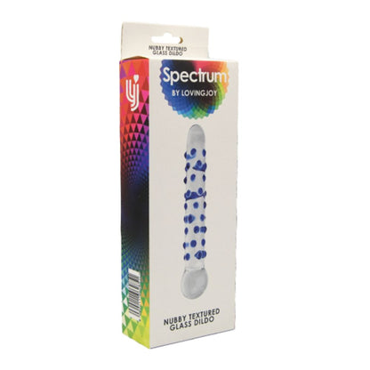 Spectrum Nubby Textured Glass Dildo